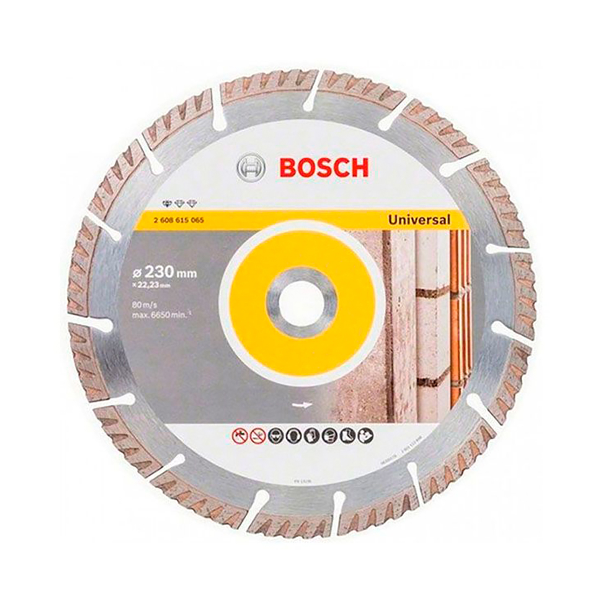 Круг отрезной алмазный универс. "standard for universal" 230 х 2,6 х 22,2 мм (1) "bosch" 2608615065
