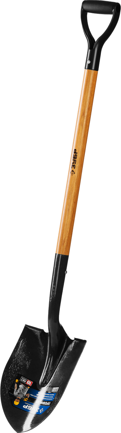 ЗУБР Профи-10 290 х 210 х 1200 мм, полотно 1.7мм закалено, черенок из дуба высш. сорта с рукояткой, тип ЛСГ, штыковая лопата, Профессионал (4-39530)