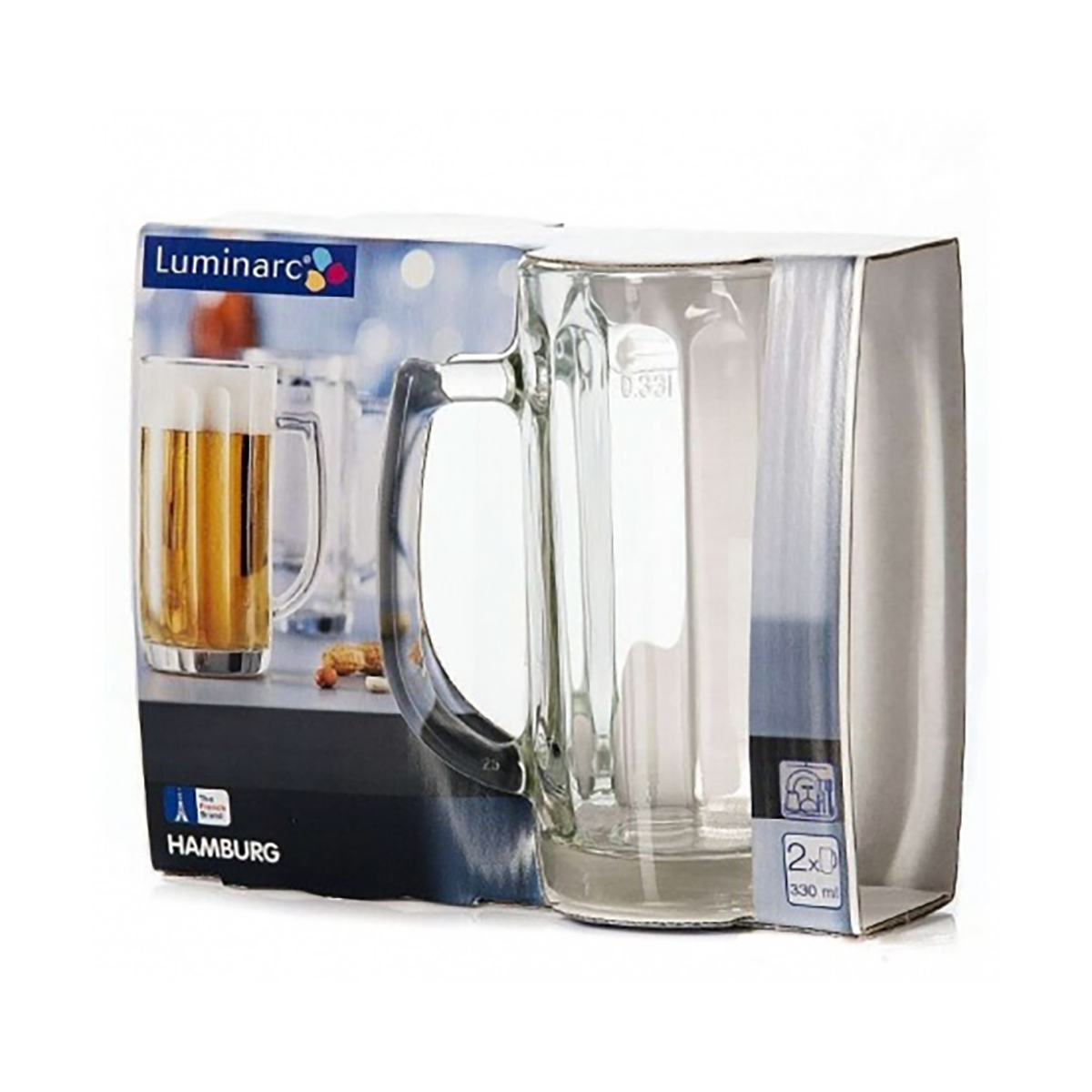 Кружка для пива "hamburg" 330 мл (набор 2 шт.) (1/6) "luminarc"