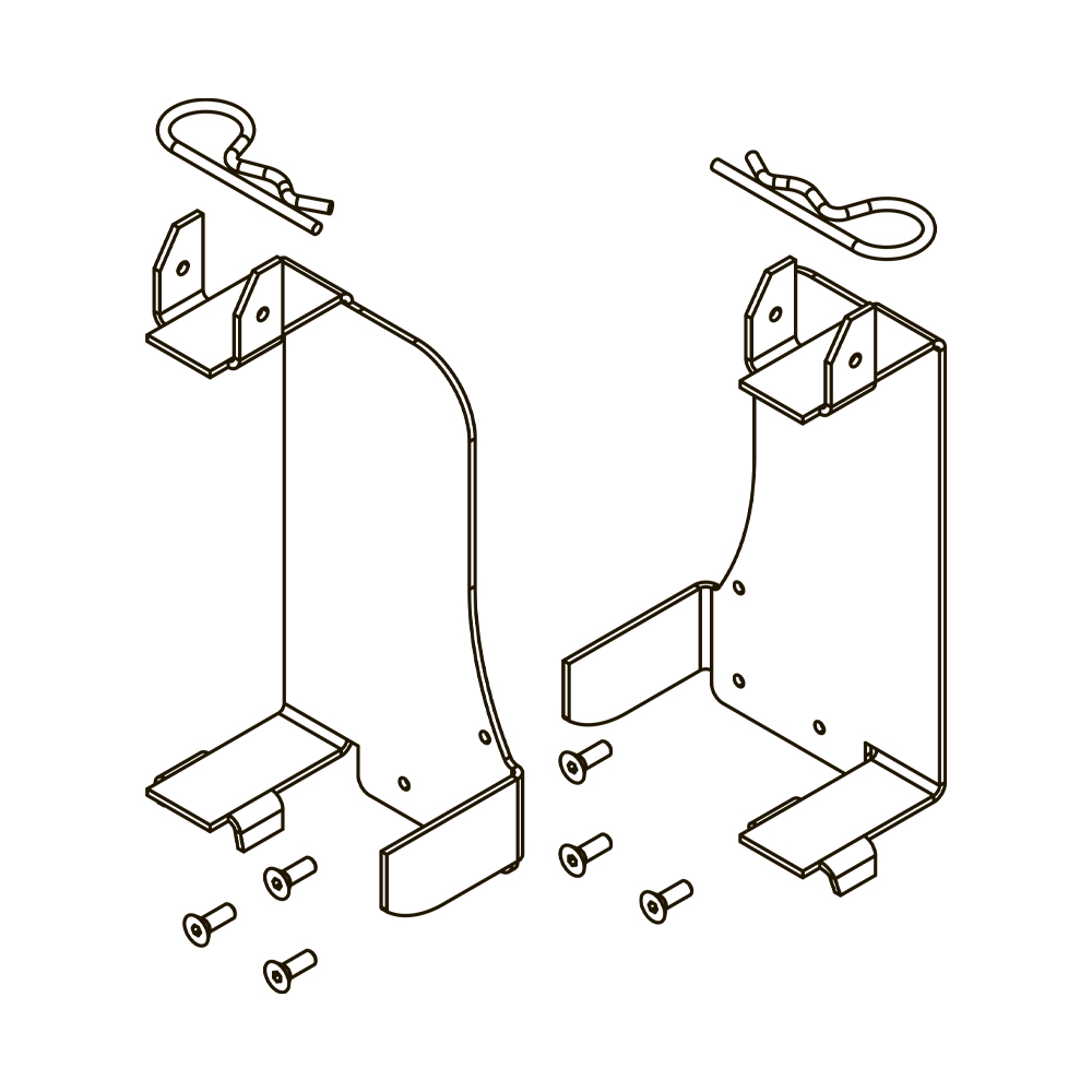 Монтажный комплект TECEone для установки с застенными модулями сухого монтажа со смывным бачком Uni