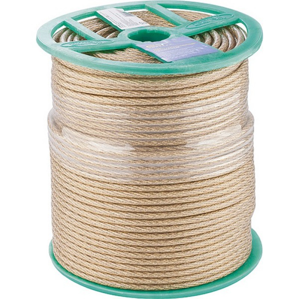 Трос металлополимер. 3,5 мм х 100 м (1/4)