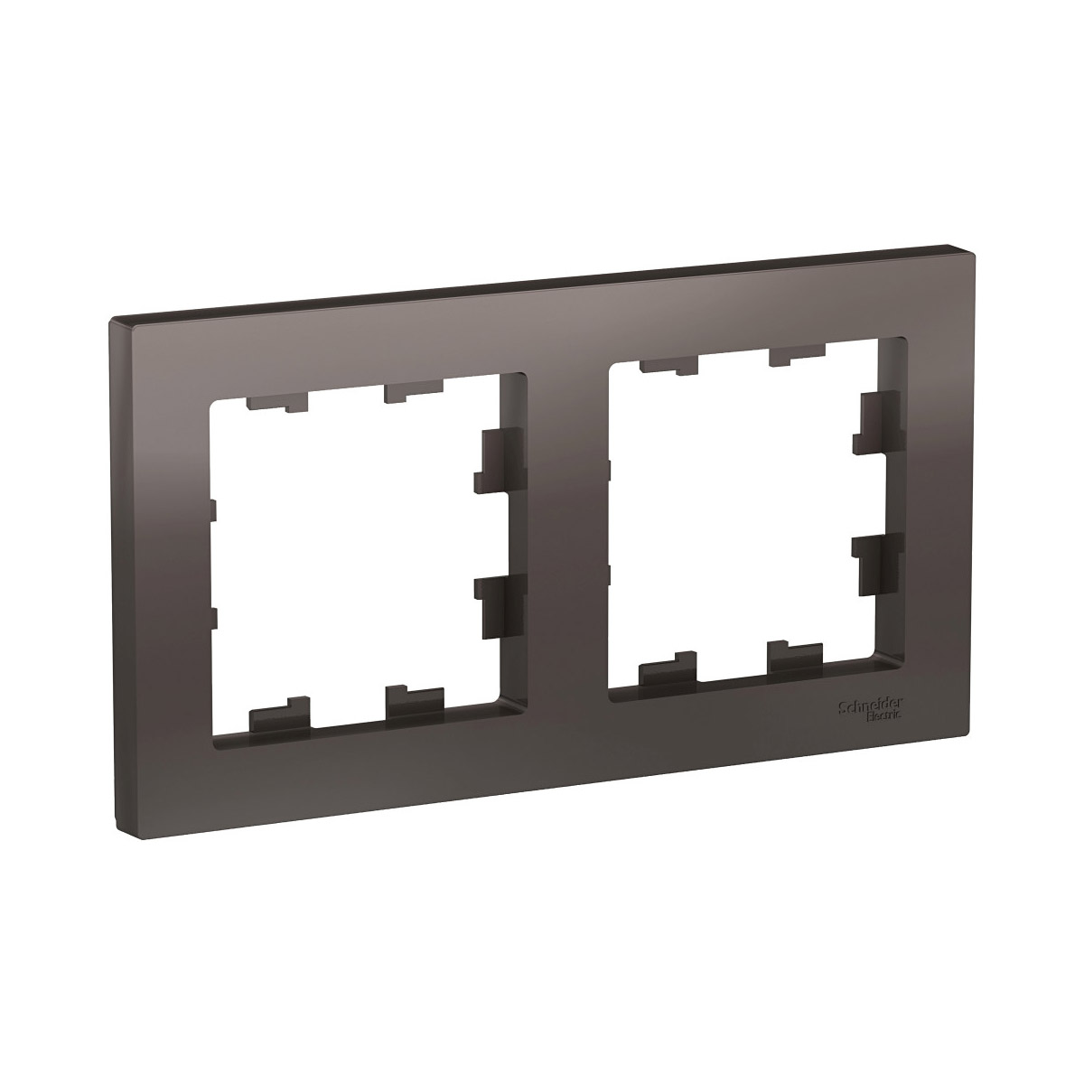 Рамка "atlasdesign" 2-х местн. универс., мокко (1/10/60) "schneider"