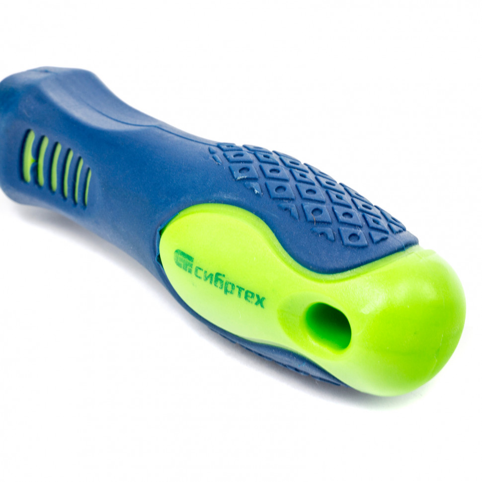 Отвертка, SL5 х 150 мм, CrV, двухкомпонентная рукоятка Сибртех (11869)