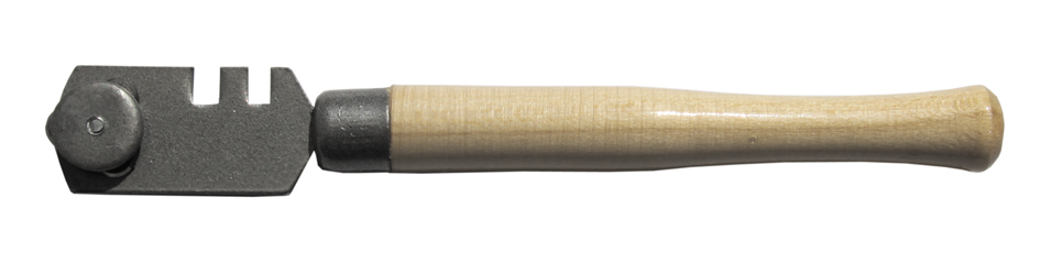 Стеклорез 3-х роликовый  (дер. ручка) (1/100) домарт