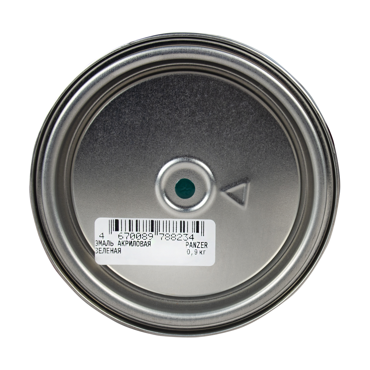 Эмаль акриловая полуглянцевая зеленая 0,9 кг (1/14) "panzer"