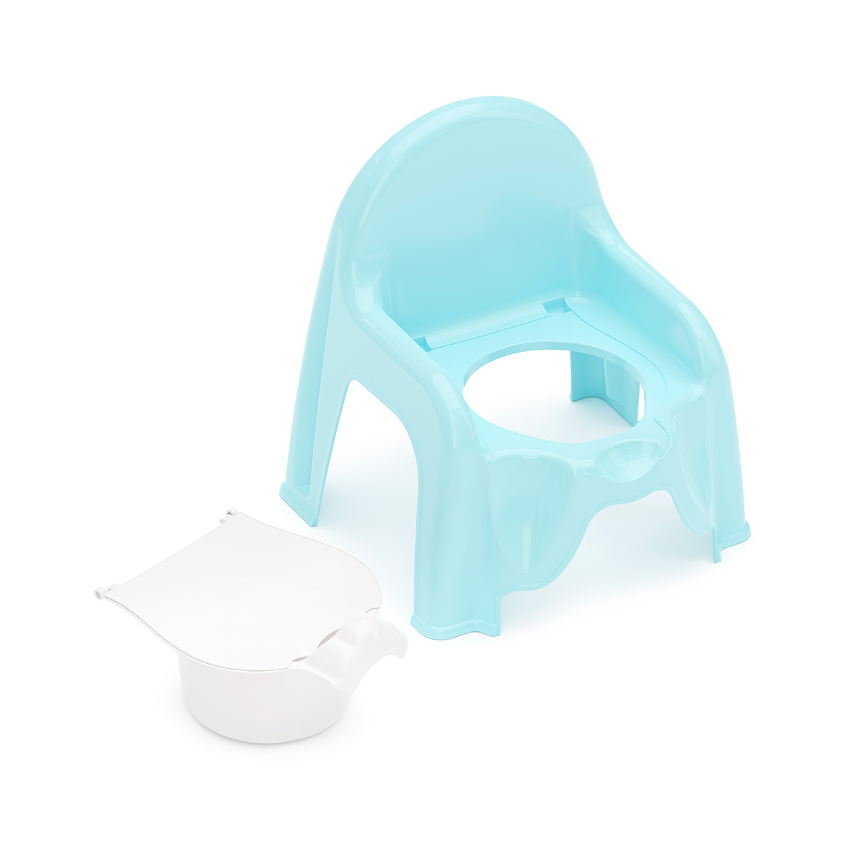 Горшок-стульчик детский (голубой) (1/6) "альтернатива" м1326