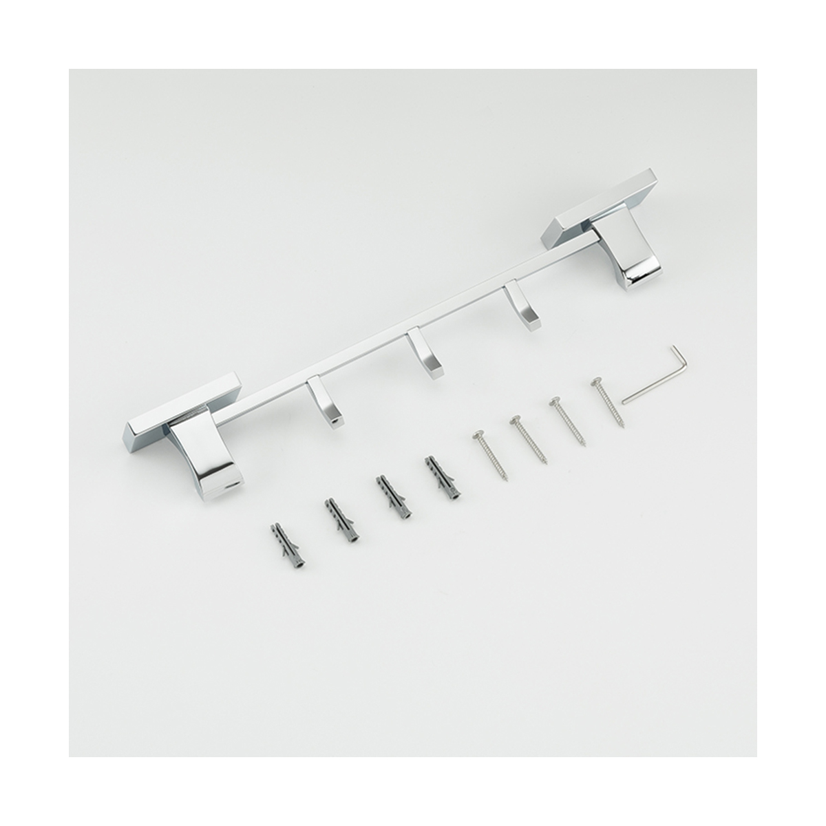 Крючок-вешалка на планке (3 крючка) g0716-30, хром (1/20) "gappo"