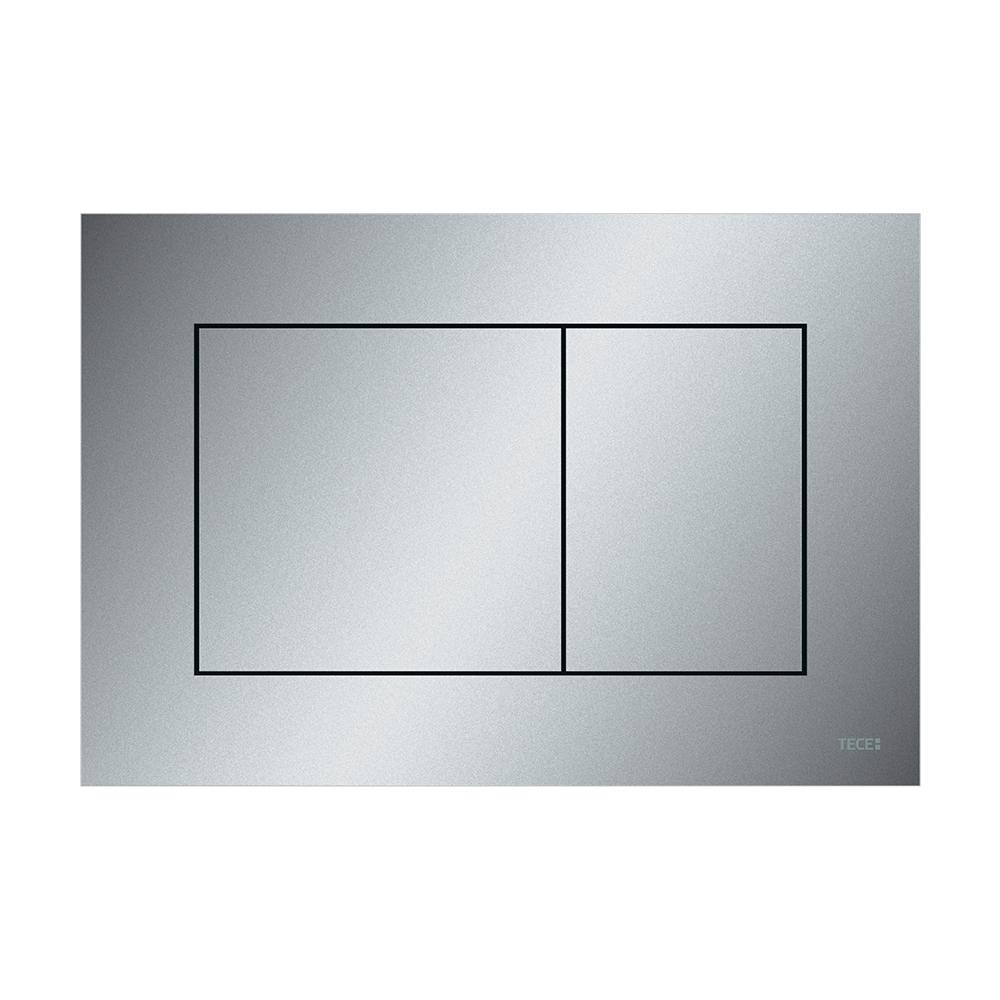 Пластиковая панель смыва TECEnow хром матовый для инсталляции унитаза 150 x 220 x 5 мм