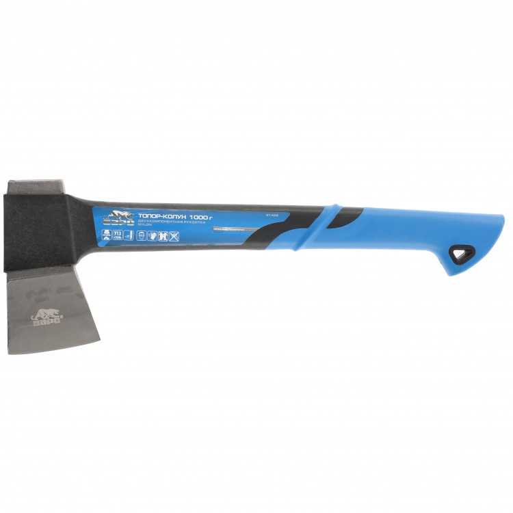 Топор-колун, 1000 г, двухкомпонентная рукоятка Nylon Барс (21422)