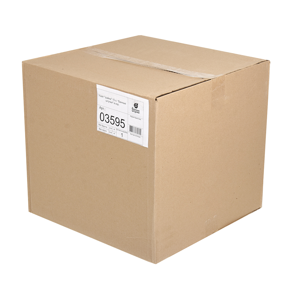 Ушат для бани и сауны 15 л, липа (1) "банные штучки" 3595