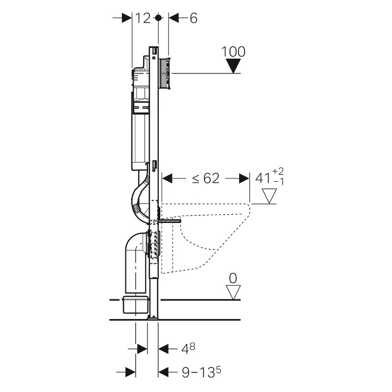 Комплект Geberit: инсталляция + унитаз с сиденьем SoftClose + кнопка Sigma01 хром
