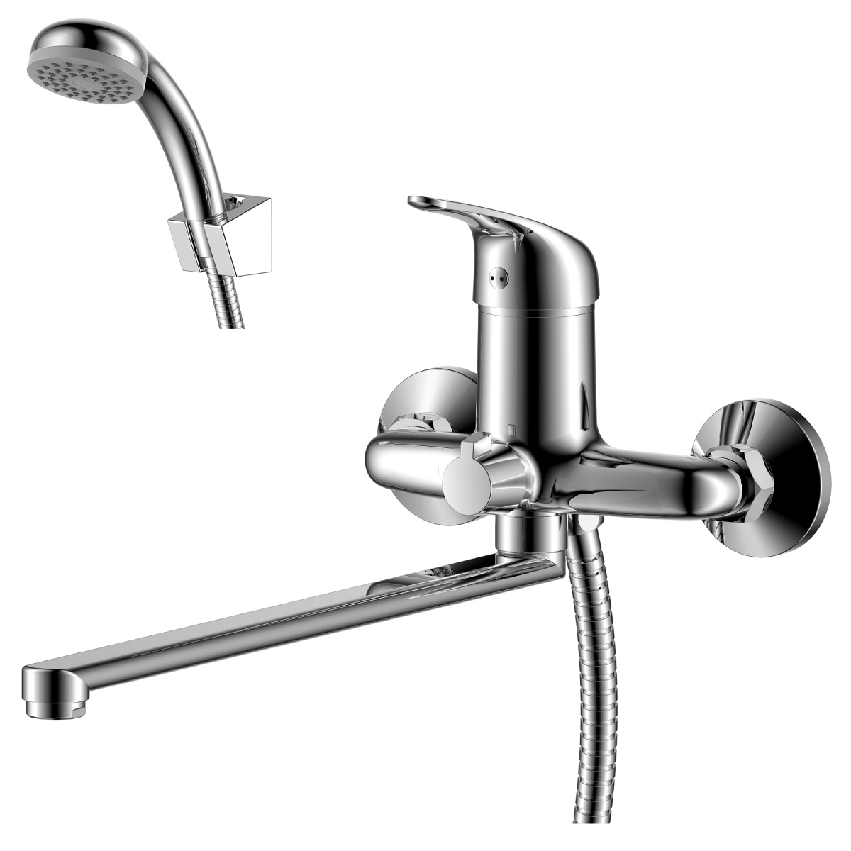 Смеситель для ванн  y40-32  длинный плоский излив (1/12) "rossinka"