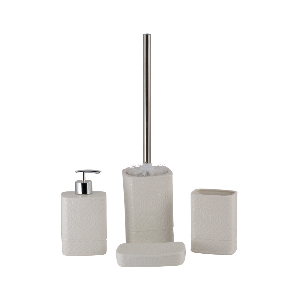 Мыльница "ажур" керамика (белый) (1/12) "аквадекор" ac-0053d