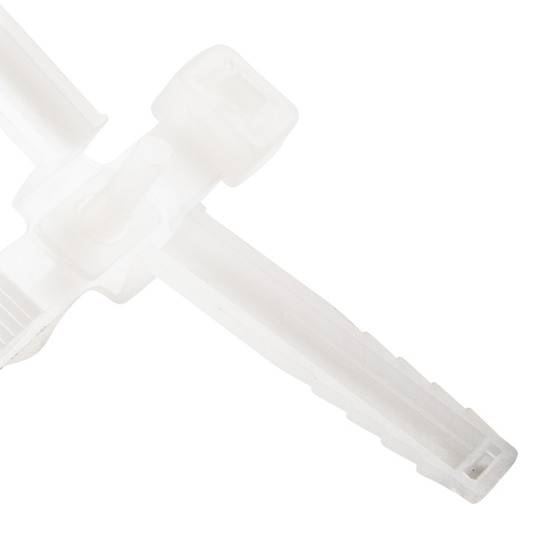 Хомуты нейлон с дюбелем 7,0 х 150 мм  ø8,0 мм (набор 50 шт.), белые (1/30) "rexant" 07-0176