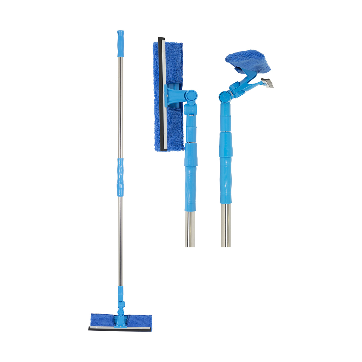 Щетка для мытья окон  ws-09  25 см, l= 85-120 см (телескоп.) (1/36) "рыжий кот"