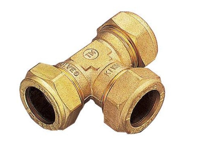 Тройник 15 х 12 х 12 обжим TIEMME