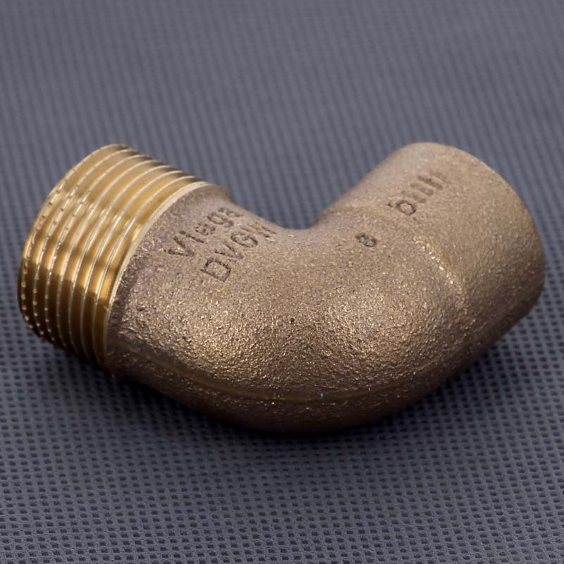 Угол 90° переходной пайка - НР 28 x 1" VIEGA бронза