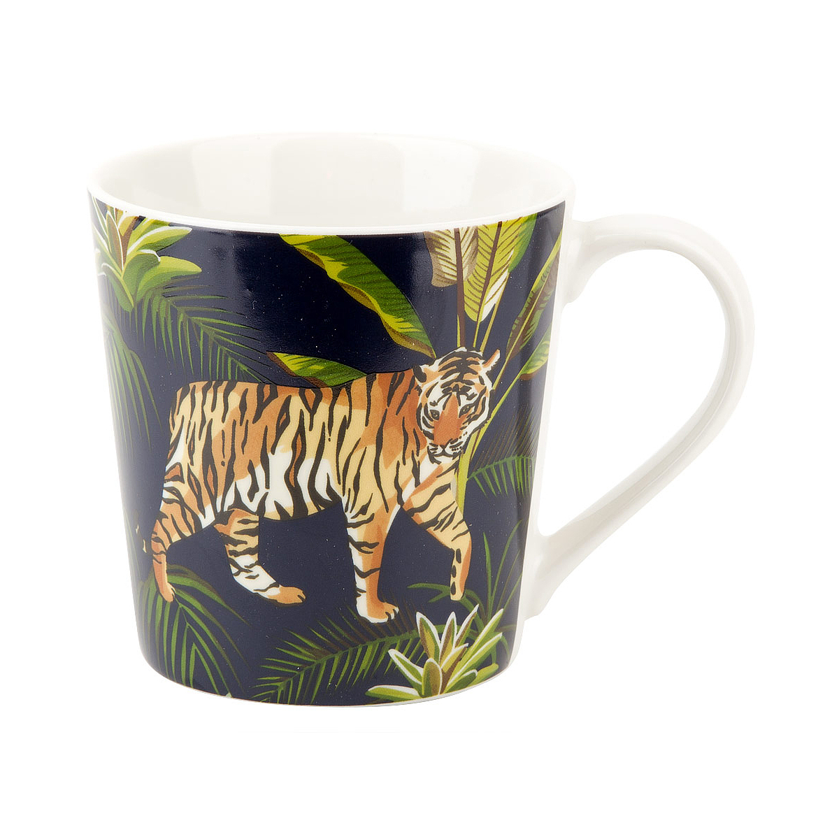 Кружка "тропические кошки" 390 мл, фарфор (1/12/48) "nouvelle home" 2110084-1
