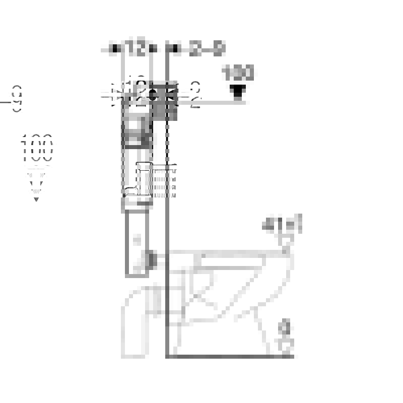 Бачок смывной Geberit Sigma для скрытого монтажа 12 см (6/3 л)