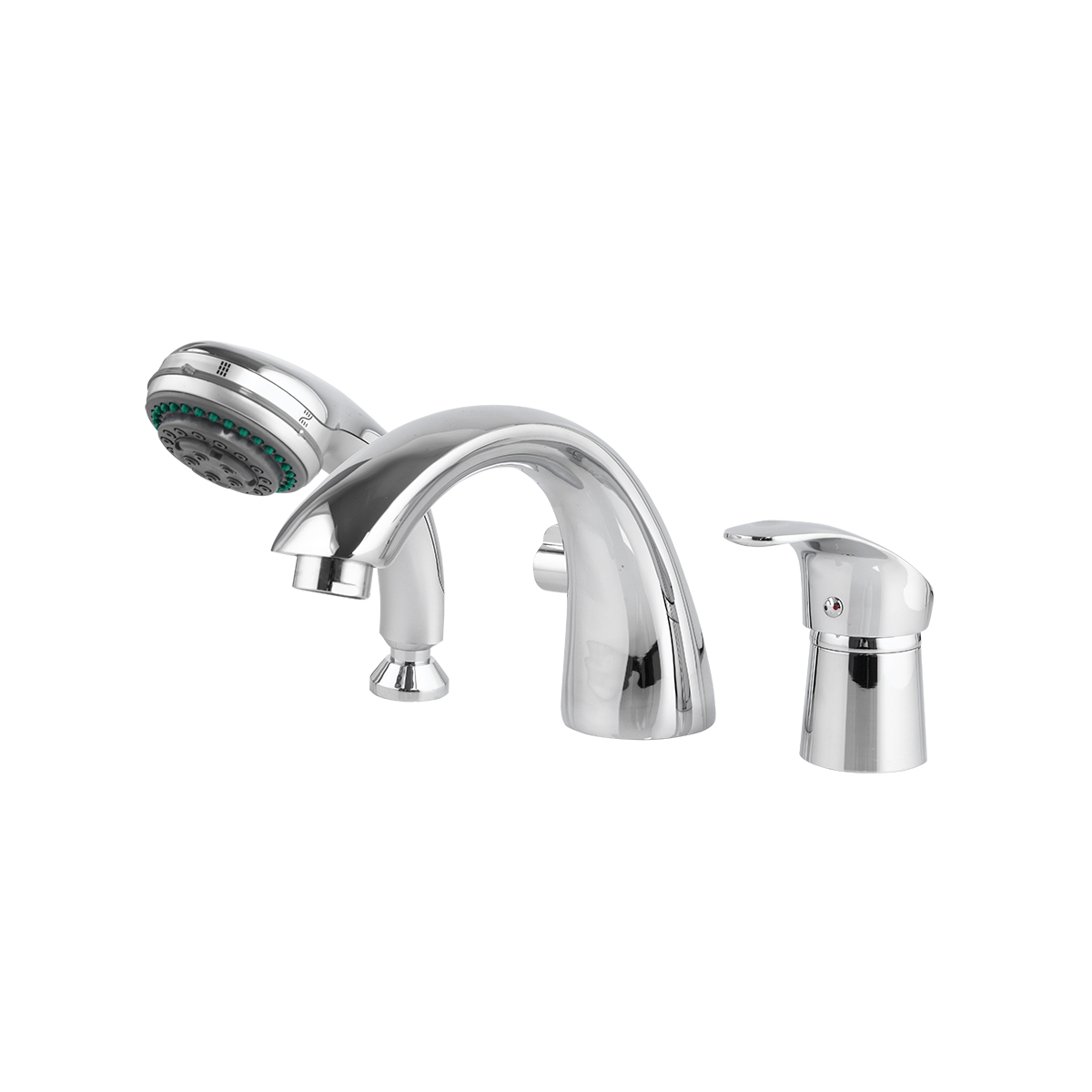 Смеситель для ванн f1121 (встраиваемый на борт ванны) на 3 отверстия, хром (1/4) "frap"