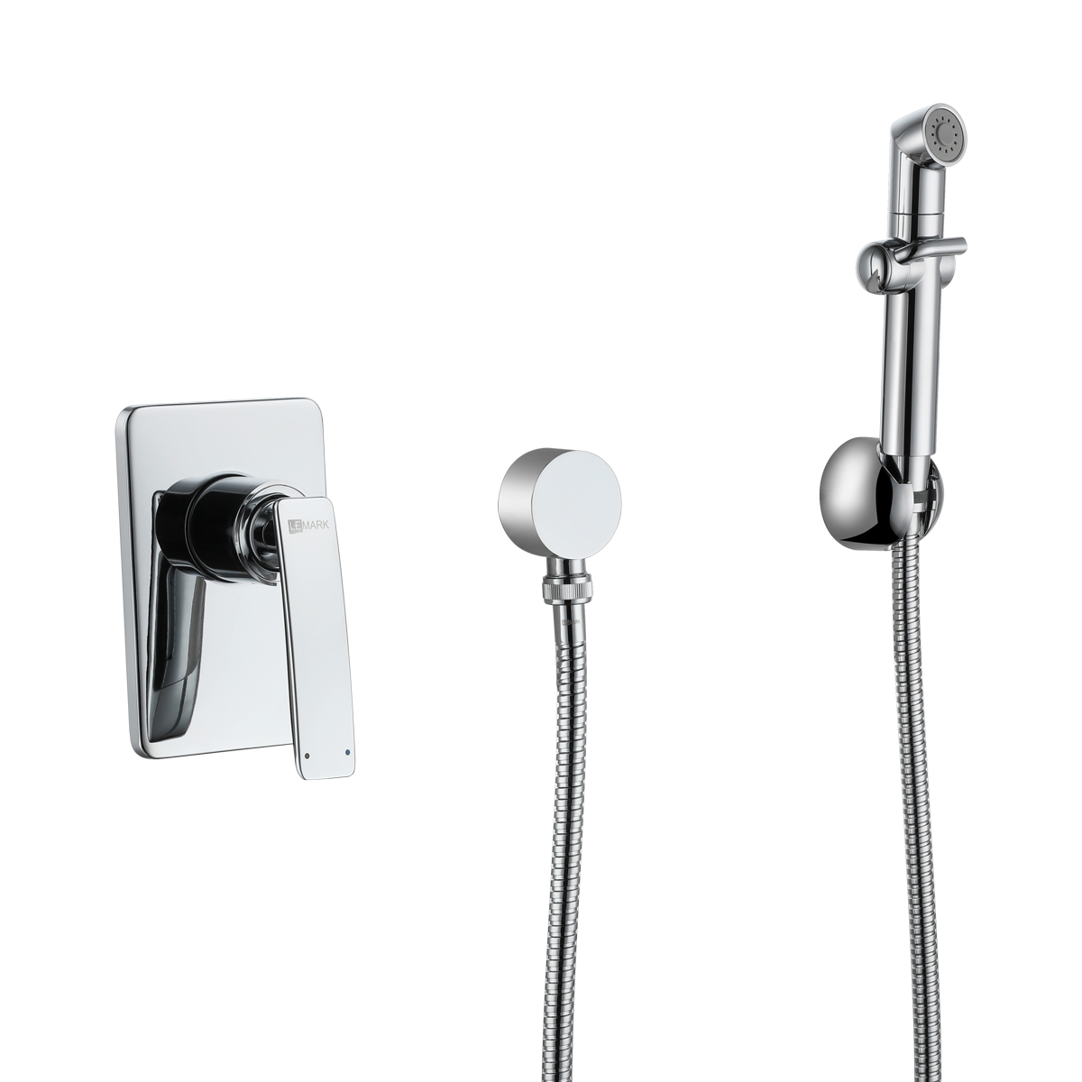 Смеситель с гигиеническим душем "bellario"  lm6819c (встраиваемый) (1) "lemark"