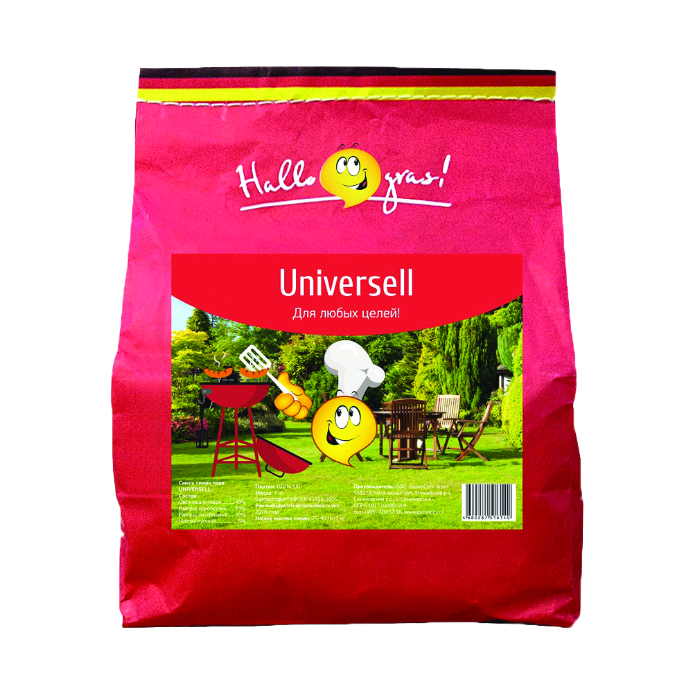 Семена газонной травы  "universell gras"  1 кг (1/12)