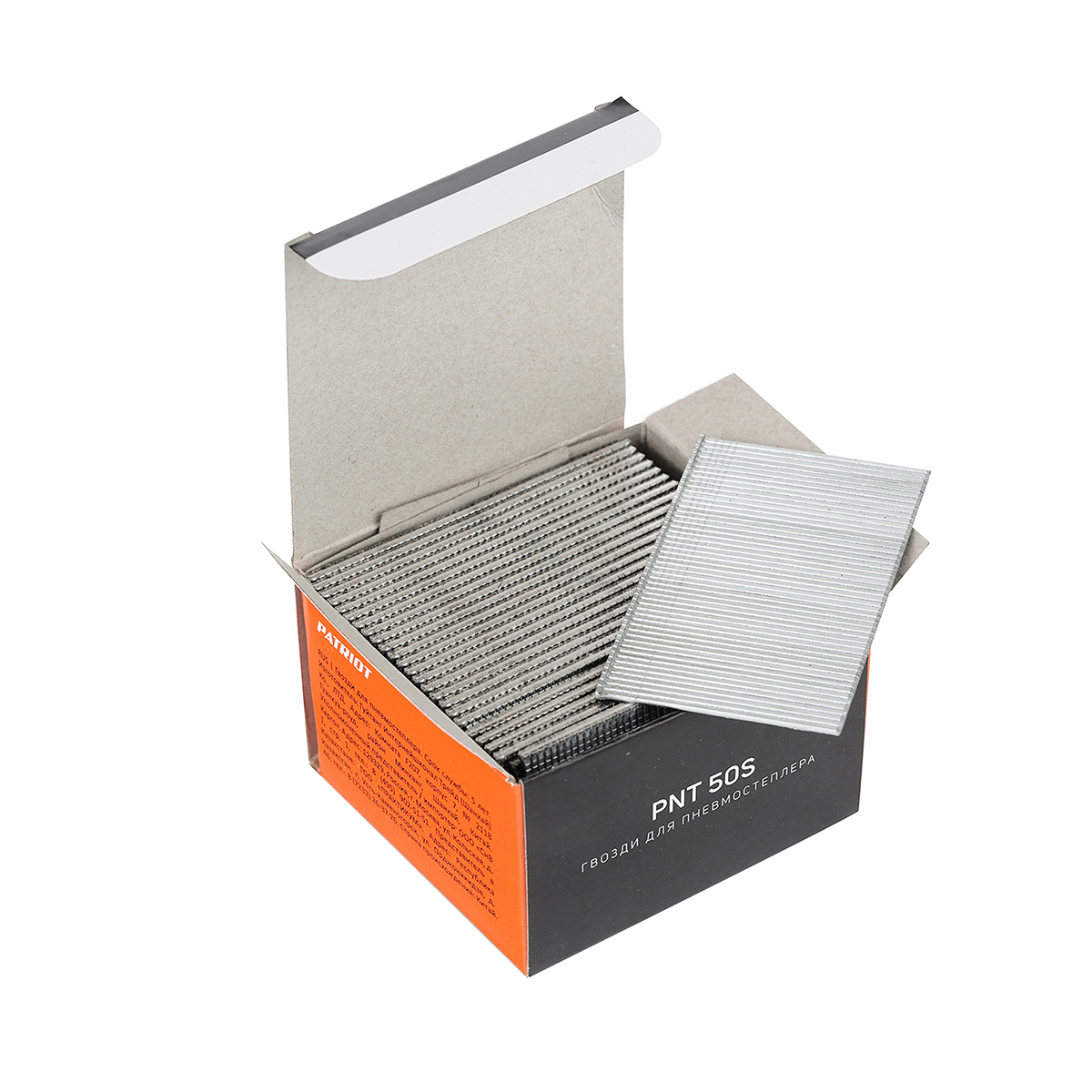 Гвозди для пневмопистолета pnt 50s 16ga 1,6*1,4*50 мм, 2500 шт. (1/12) "patriot" 830902160