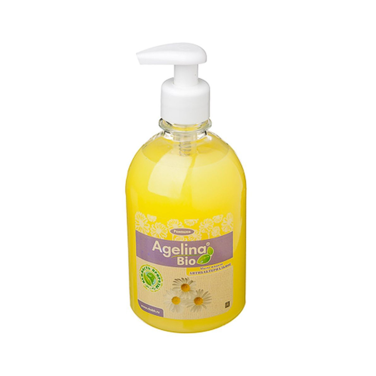 Жидкое мыло антибактер. "agelina bio" (ромашка) 500 г (1/15)