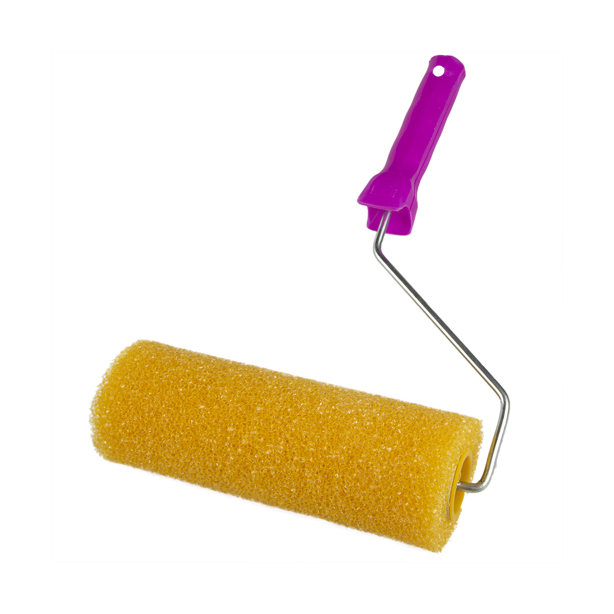 Валик структурный поролон. "грубый"  d80/230 мм бюгель 6 мм (в сборе) (1/50)  "krafor" 088-0250