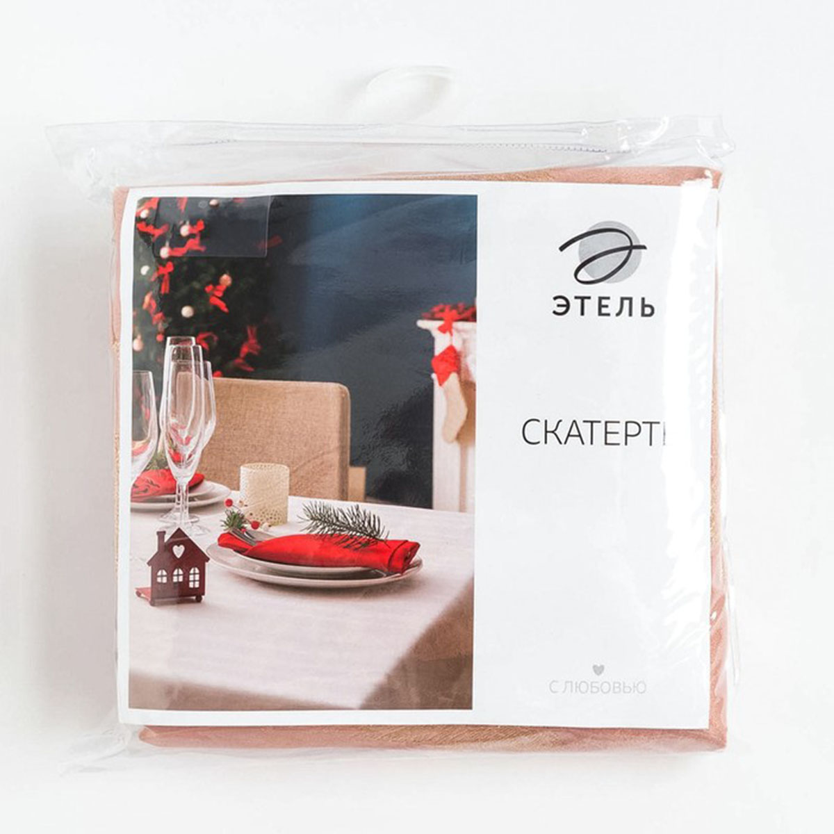 Скатерть "этель" пуансеттия 142*180 см (1) 7097335