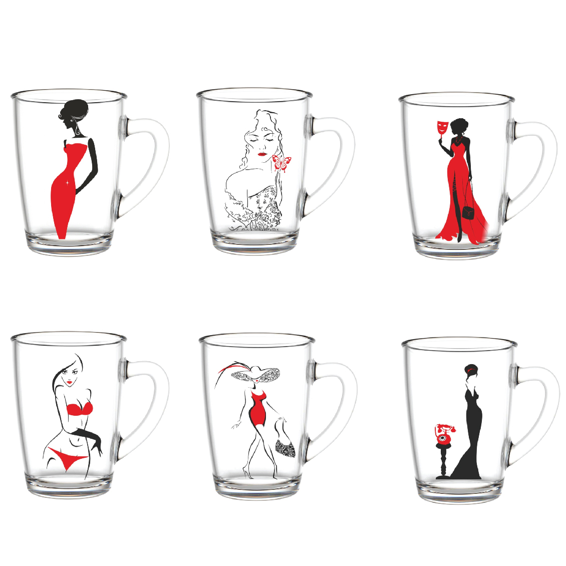 Кружка "ред лайн" 300 мл (1/12) "декостек"