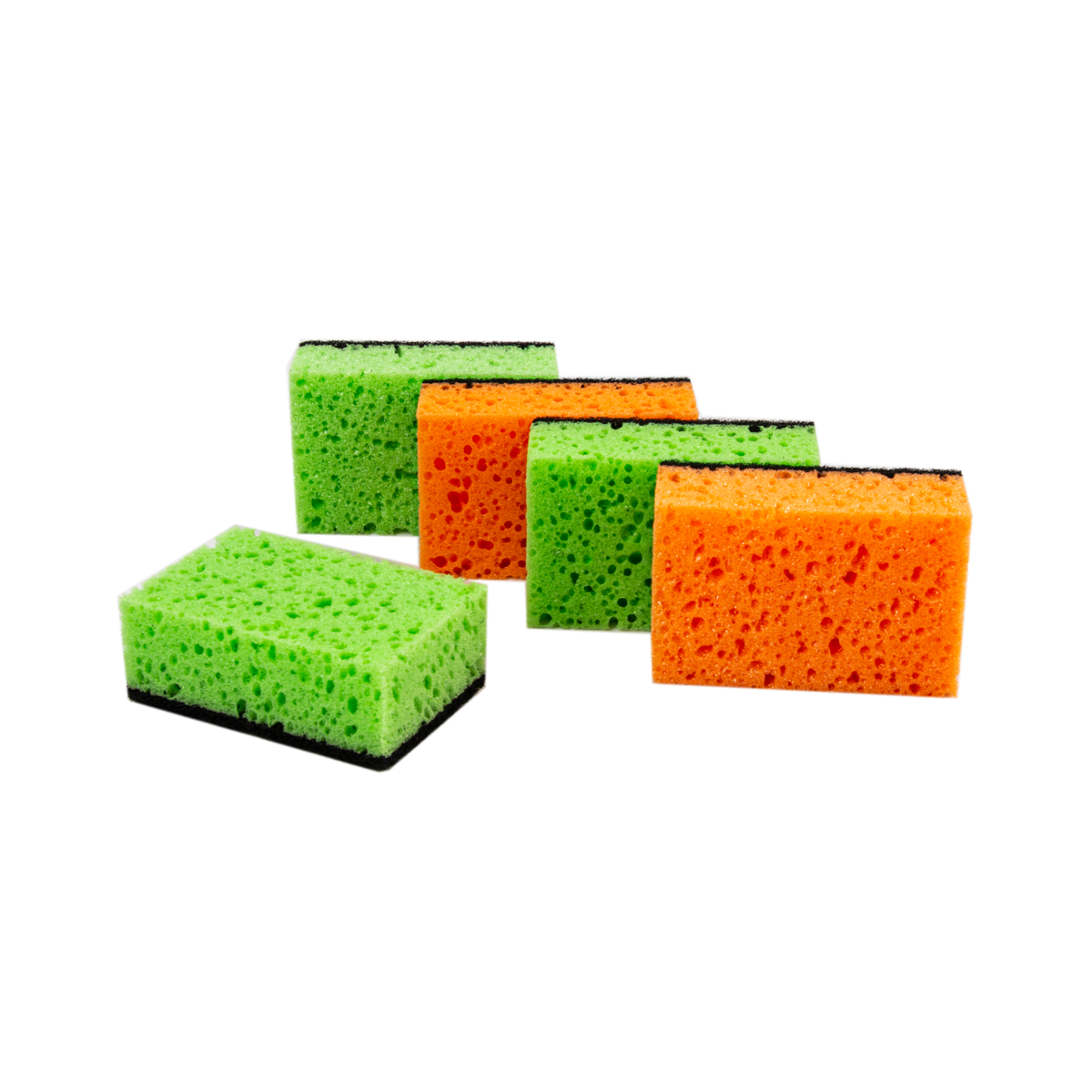 Губки для посуды (крупнопористые) упак. 5 шт. (1/36) "мелочи жизни" 1288 cd