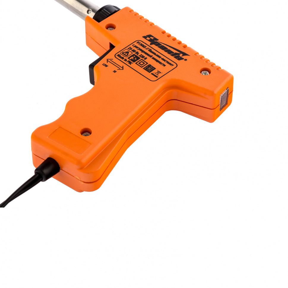 Паяльник-пистолет с регулировкой мощности 25-80 Вт, 220 В Sparta (913065)