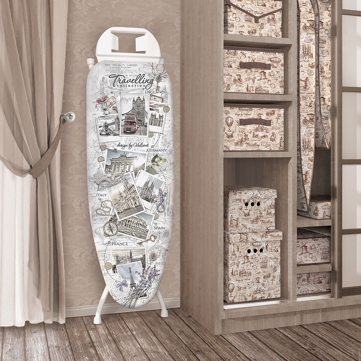 Чехол для гладильной доски "travelling" 130 х 47 см (1/30) "valiant" tc13047-l