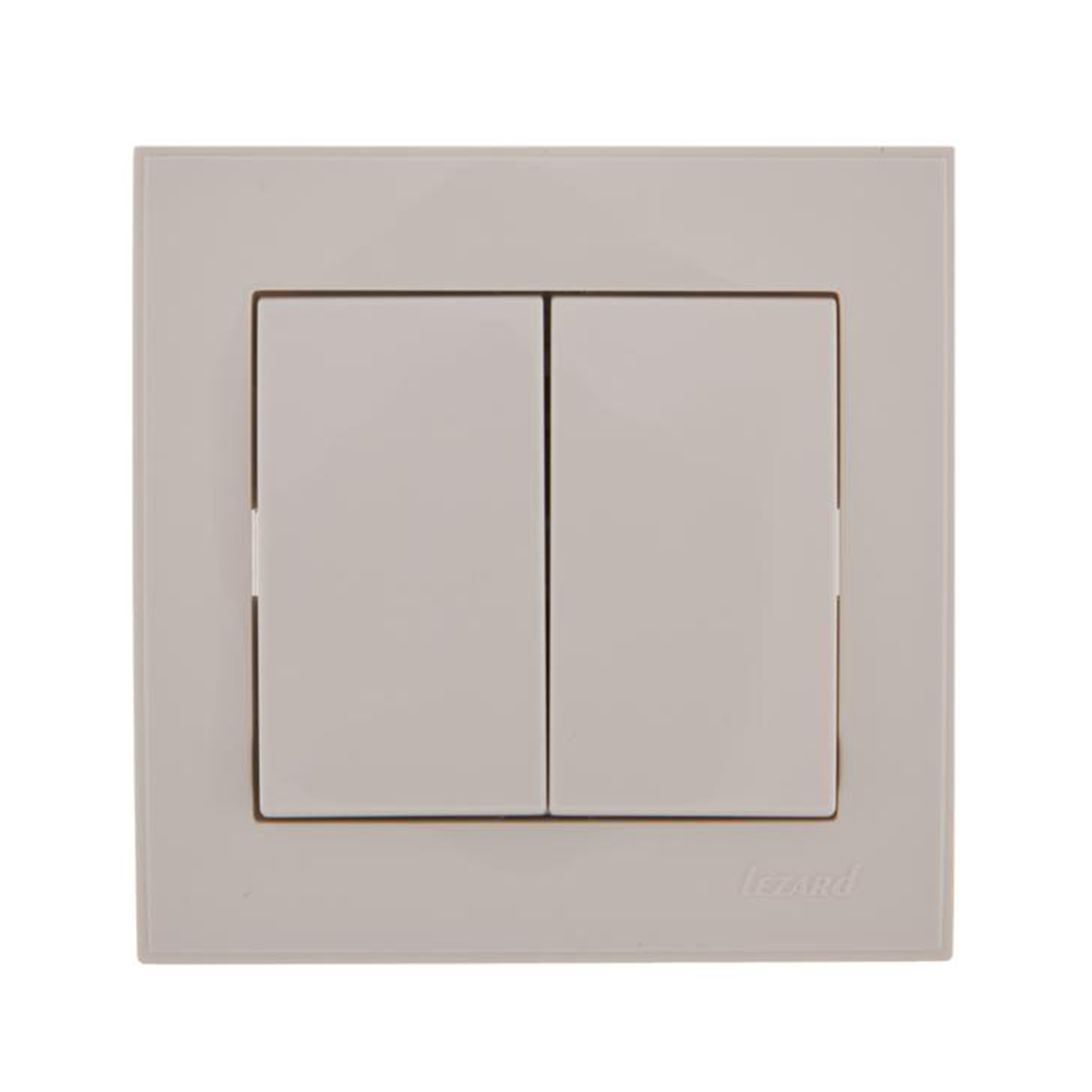 Выключатель "rain" 2-х кл., белый (1/10/120) "lezard" 703-0202-101