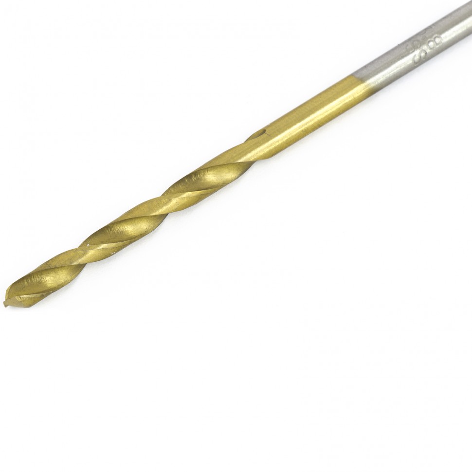 Сверло по металлу, 3.8 мм, HSS, нитридтитановое покрытие, цилиндрический хвостовик Matrix (717380)