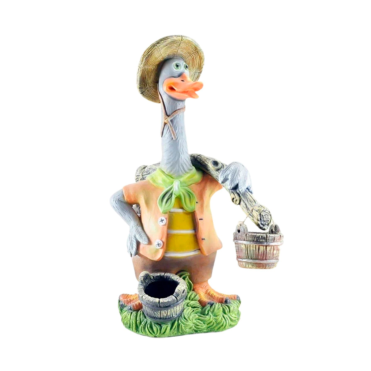Фигурка садовая "гусь с коромыслом" (1/2) "сказка" jng463
