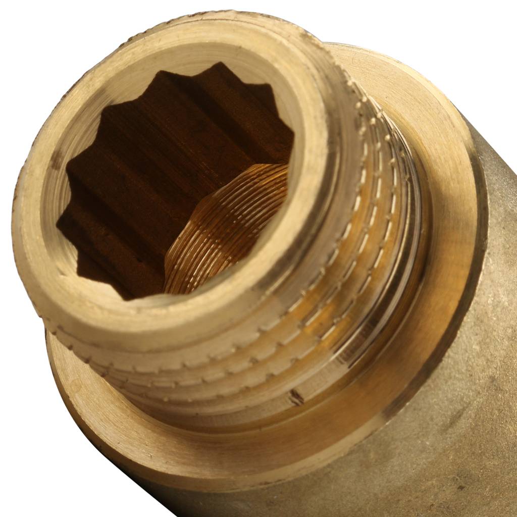 Удлинитель резьбовой 3/4" x 30 мм НР-ВР латунь TIEMME