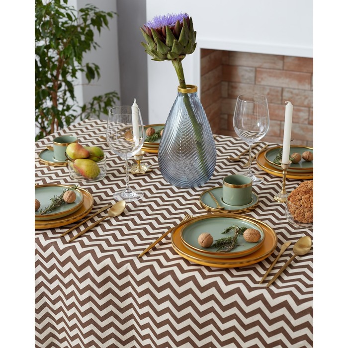 Набор столовый "доляна" (скатерть 145*200 см, салфетки 40*40 см 4 шт.) (1/120) 7428618