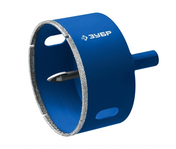 Коронка алмазная по кафелю и стеклу ЗУБР Профессионал в ассортименте