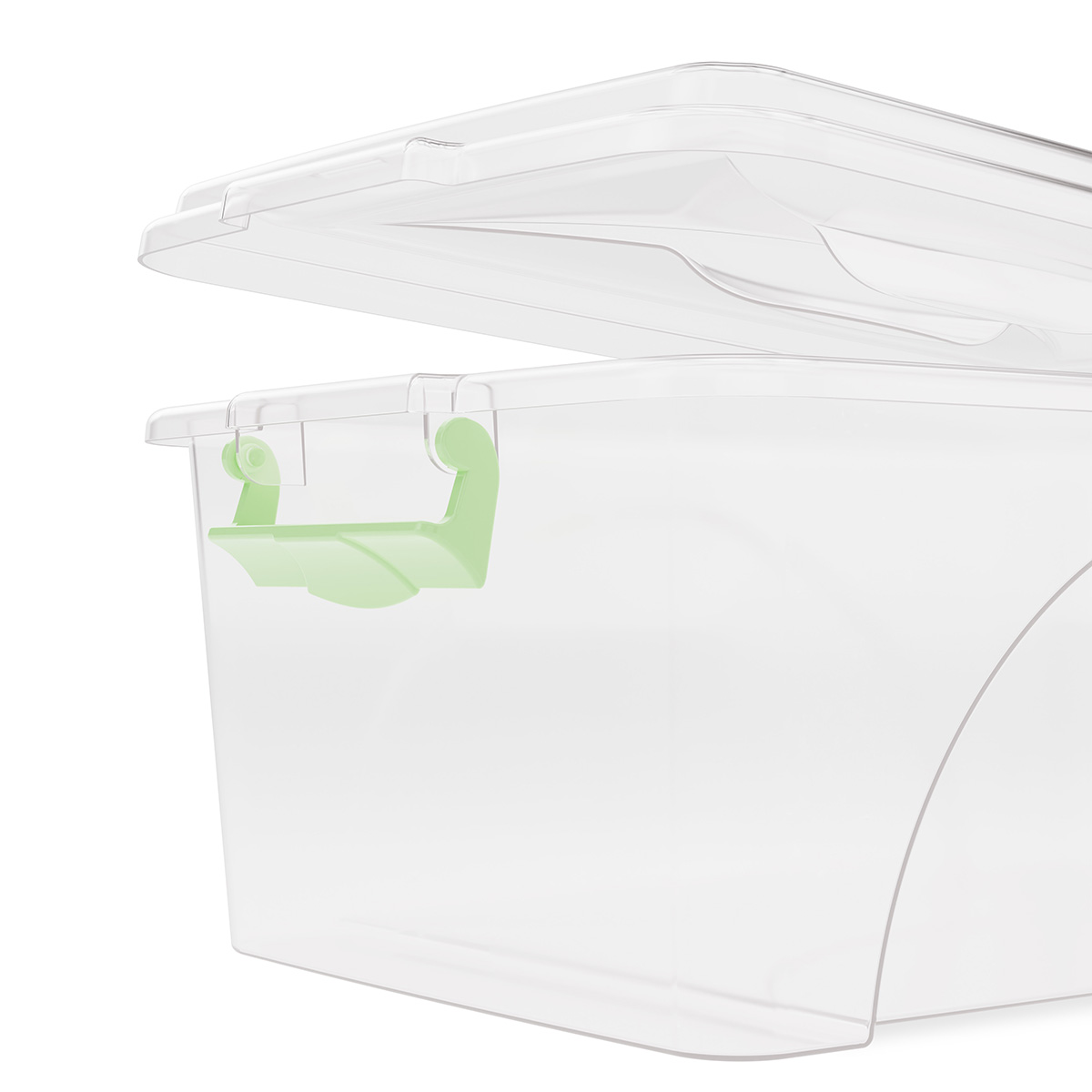 Контейнер прямоуг.  7,5 л с крышкой и ручками (1/10) "альтернатива" м428