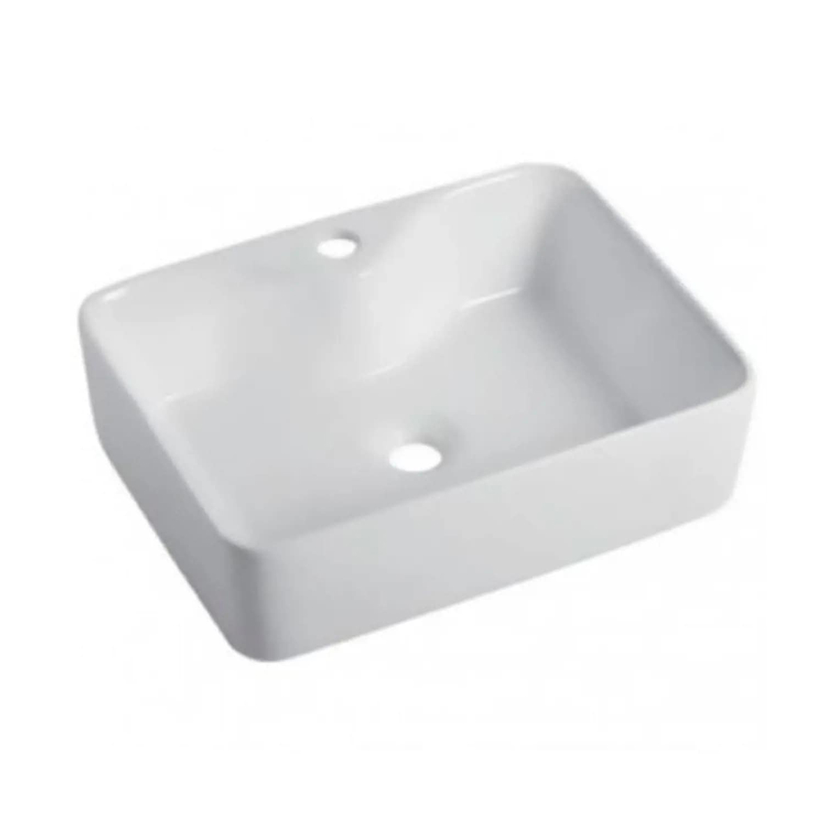 Раковина накладная gt206 керамическая 48*37*13 см, белая (1) "gappo"
