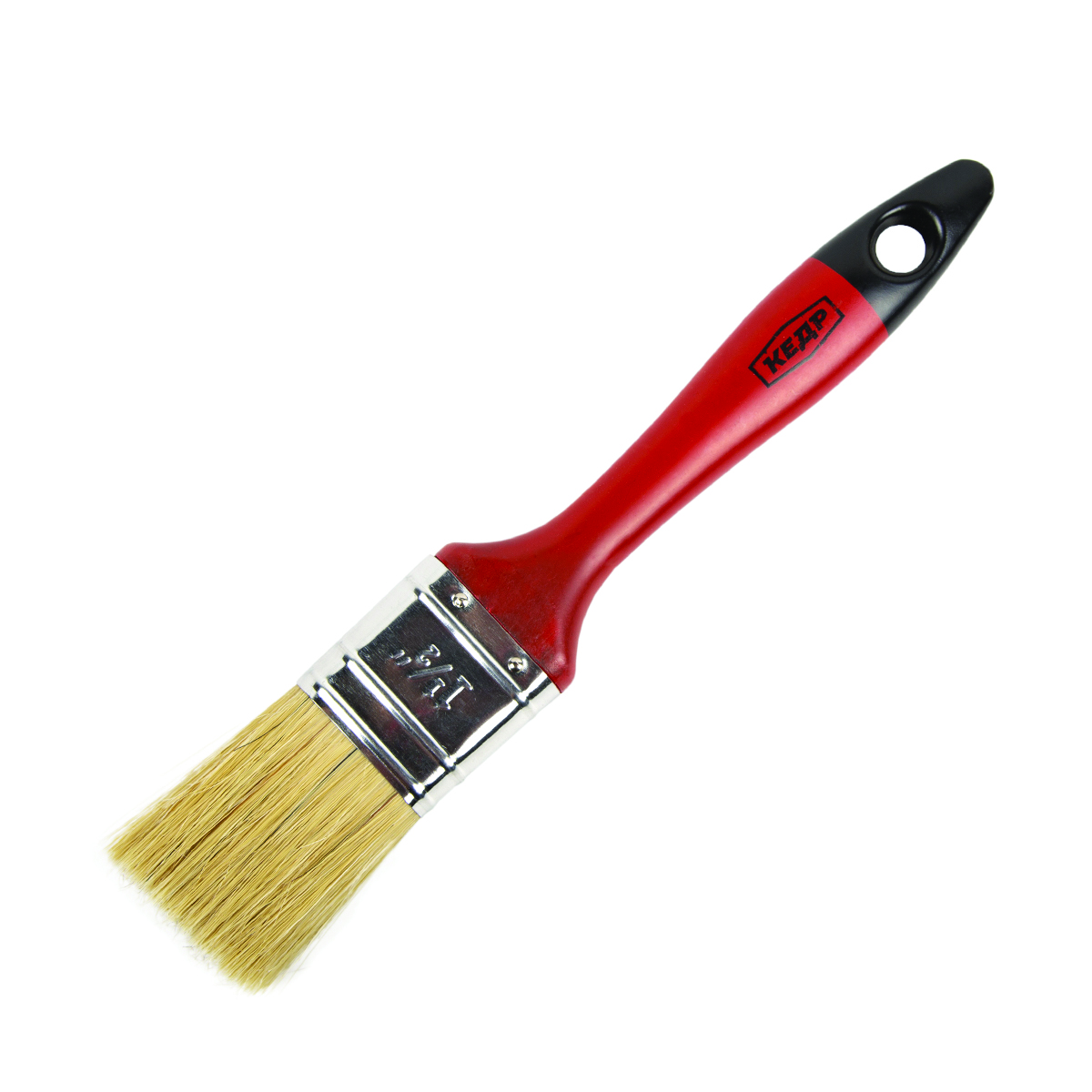 Кисть плоская "профи" №1,5/38 мм  (12/480) натур.щетина, пласт.ручка "кедр"   008-5115