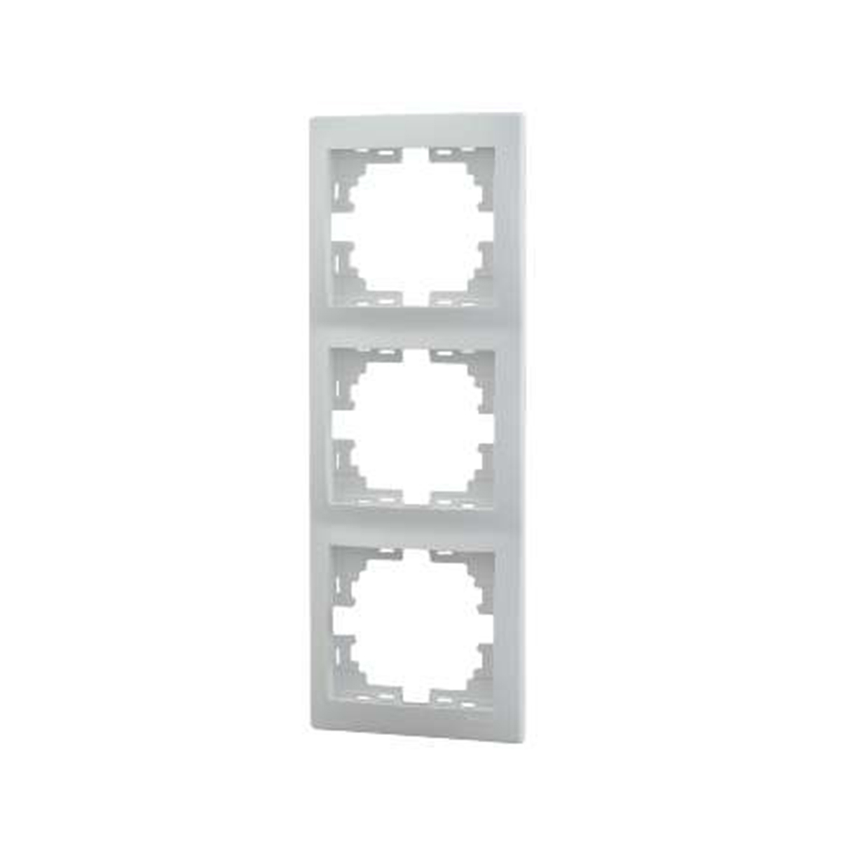 Рамка "mira" 3-х местн. вертикальная, белый (1/10/120) "lezard" 701-0200-153