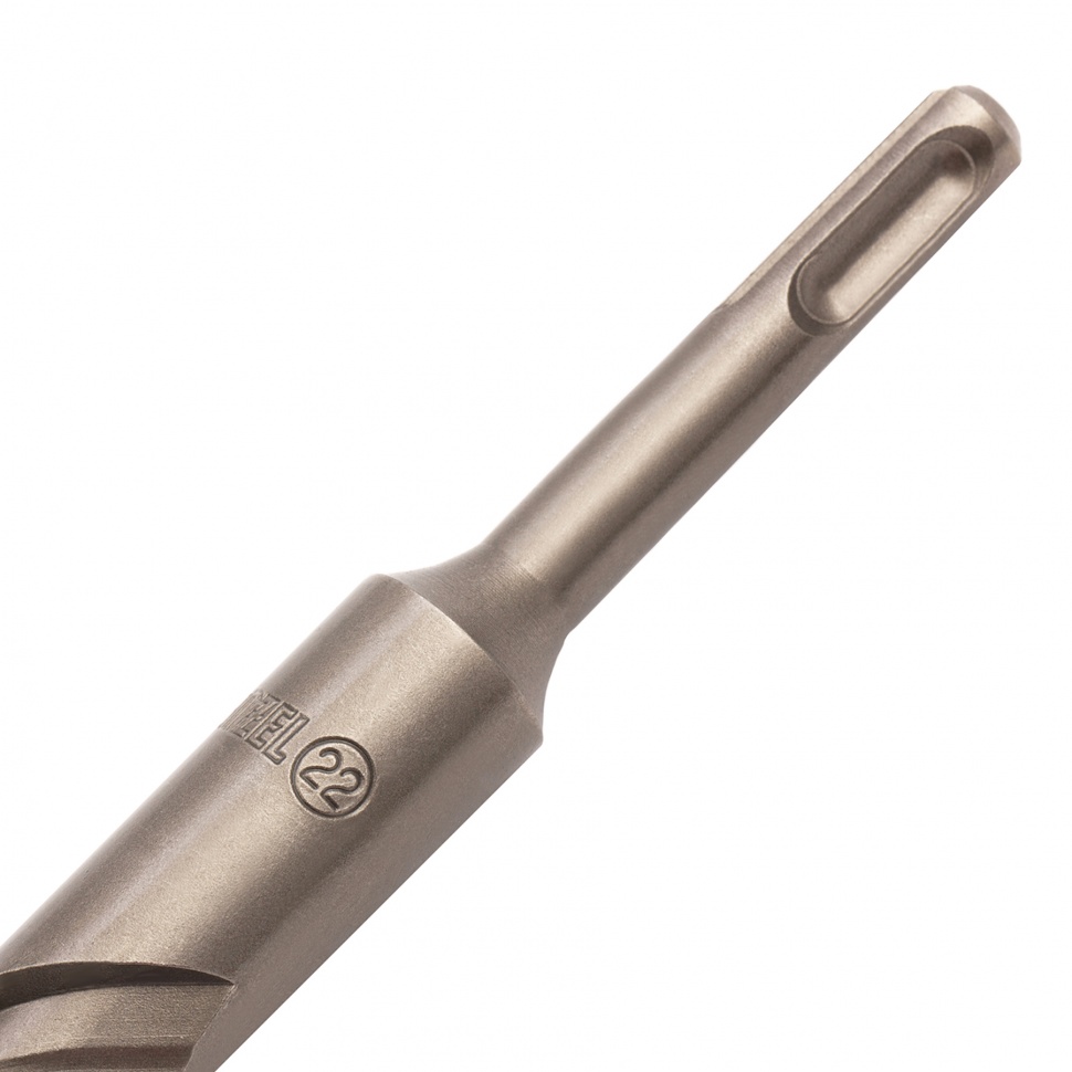 Бур по бетону, двойная спираль, три пылеотводящие кромки, 22 x 460 мм DENZEL (705054)