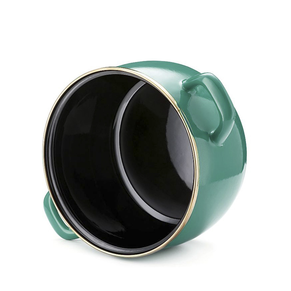 Кастрюля эмалиров. "solo" 3,3 л, 18 см металл. крышка (1/6) "metrot"