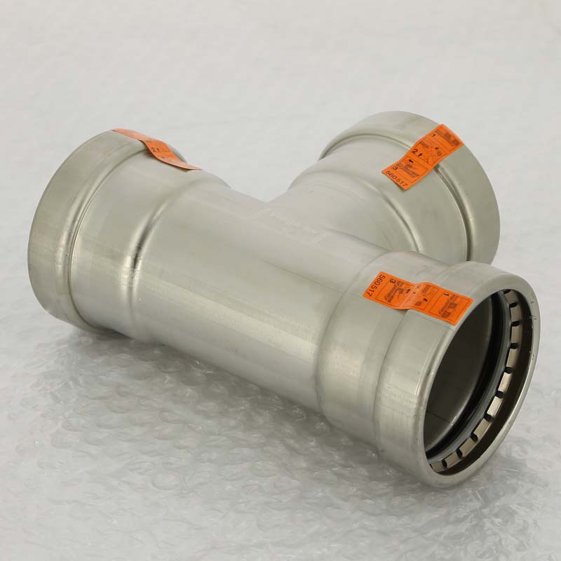 Тройник пресс 64 нержавеющая сталь Sanpress Inox VIEGA