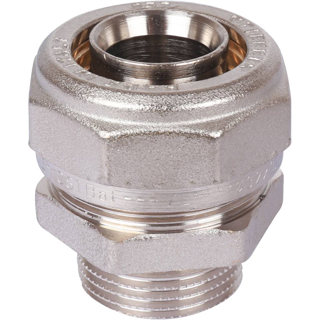 Обжимная муфта НР 32 х 1" TIEMME для металлопластиковых труб