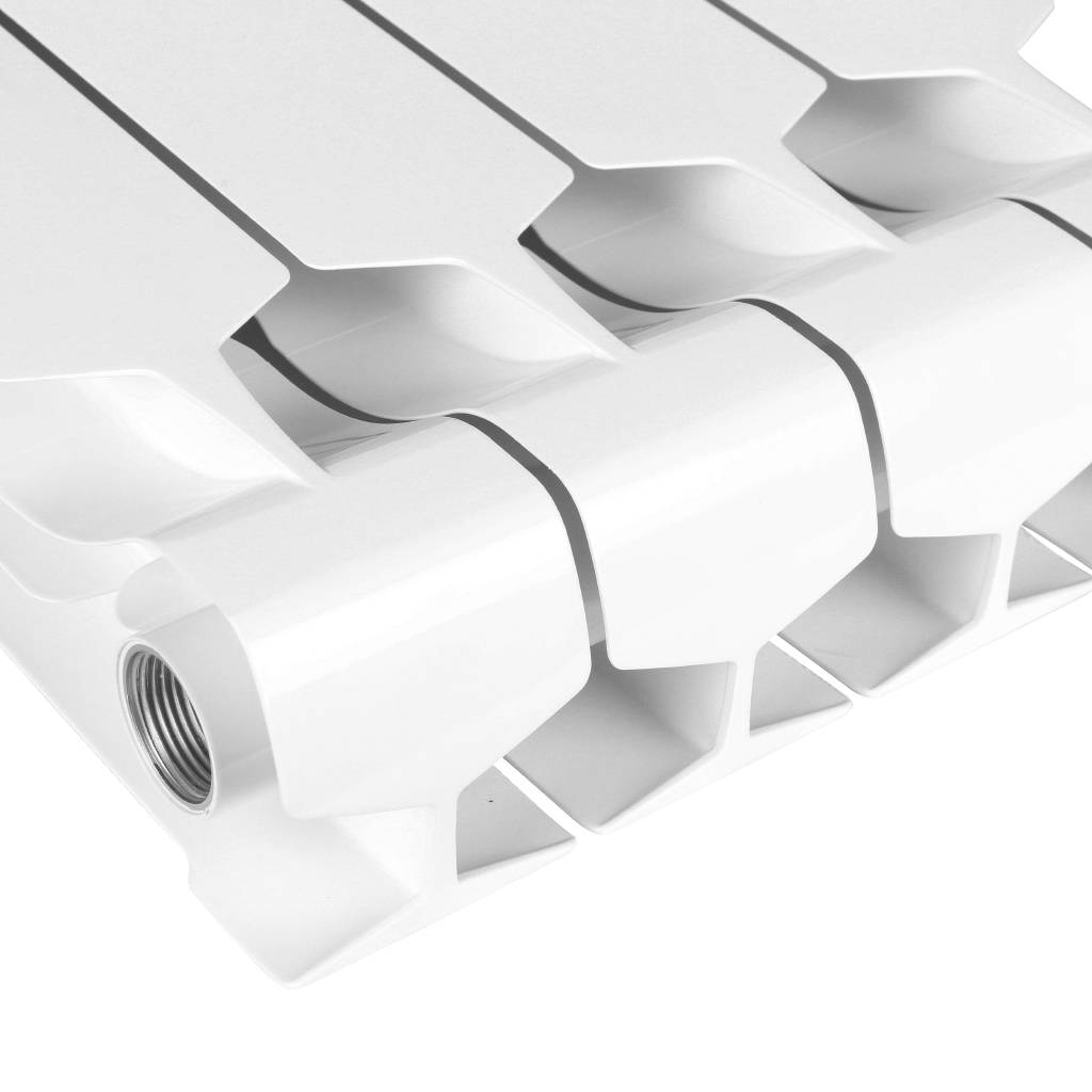 Радиатор STOUT STYLE 350 мм 12 секций, биметал. (боковое подключение) на 14,5 кв.м.