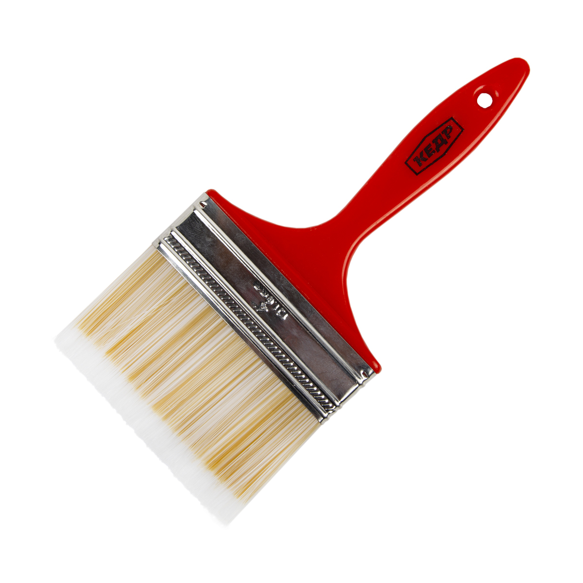 Кисть плоская тонкая искуств.щетина  №4 /100 мм (12/240) пласт.ручка "кедр"  047-0740